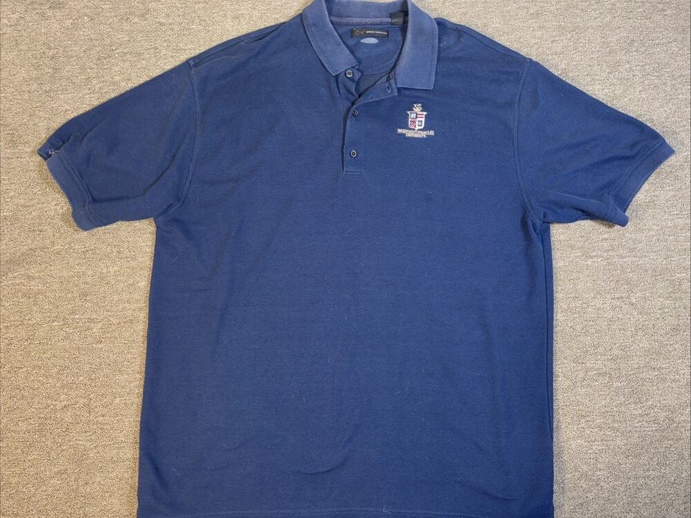 Men’s Washington And Leee University Polo 3XL Blue Greg Norman